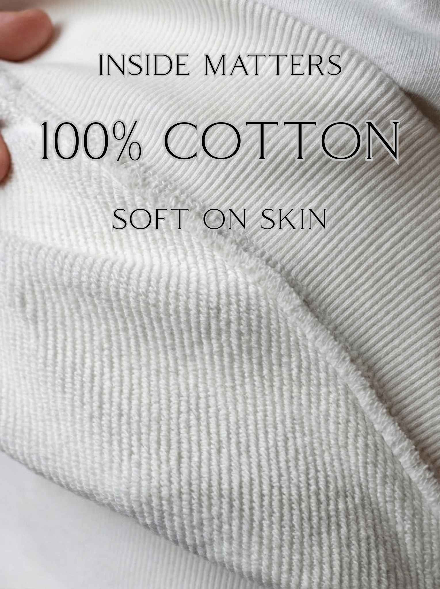 White Premium French Terry Sweatpants