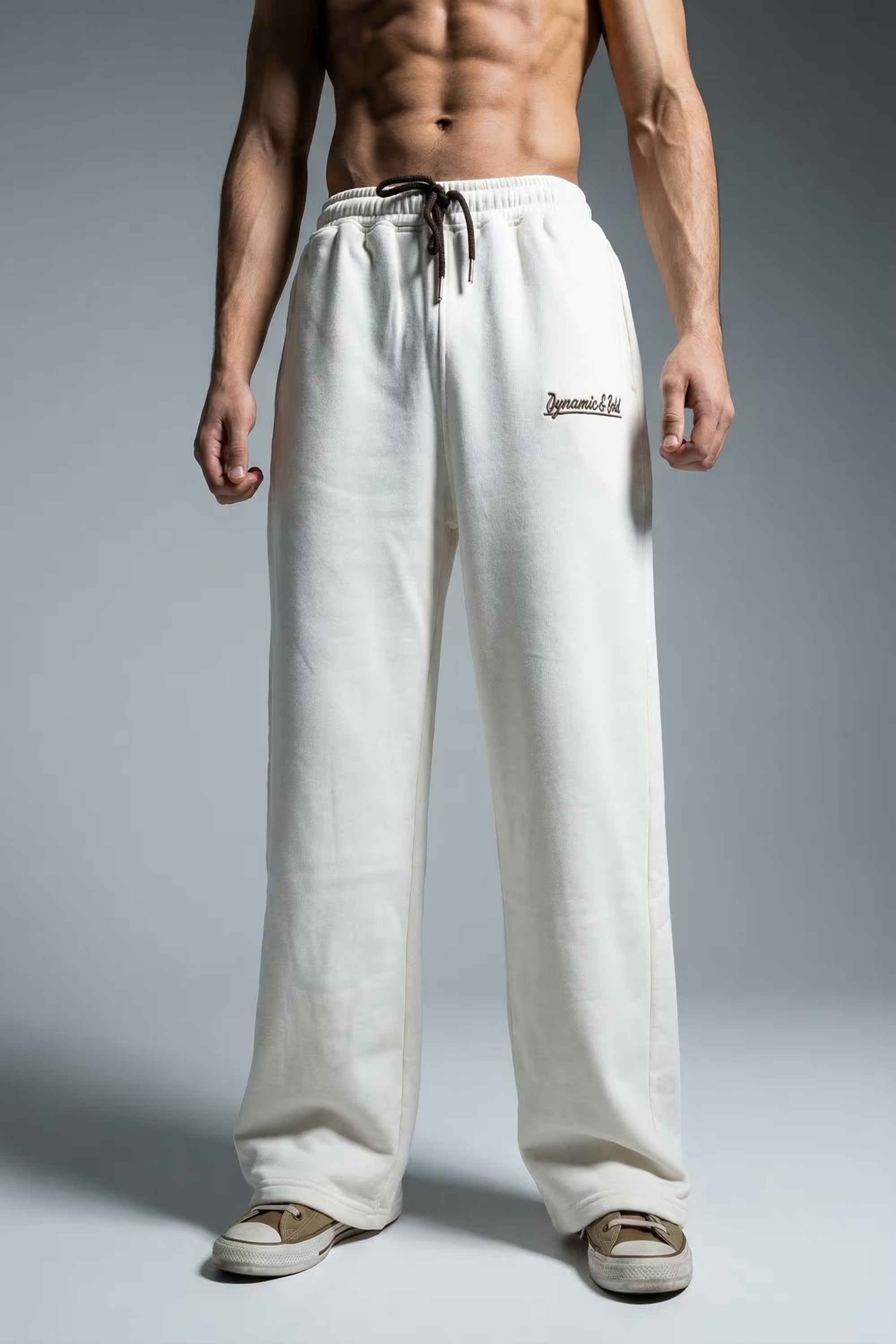 White Premium French Terry Sweatpants