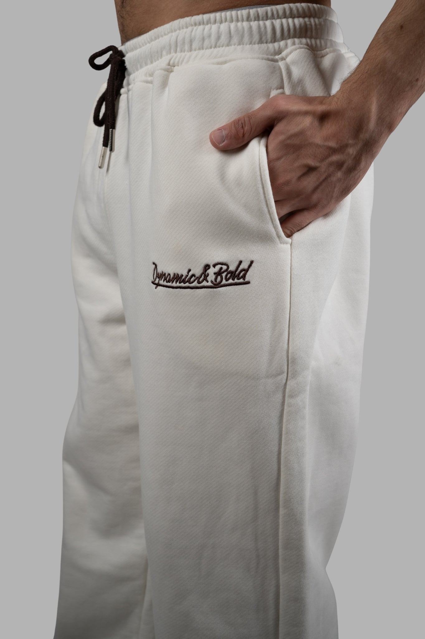 White Premium French Terry Sweatpants