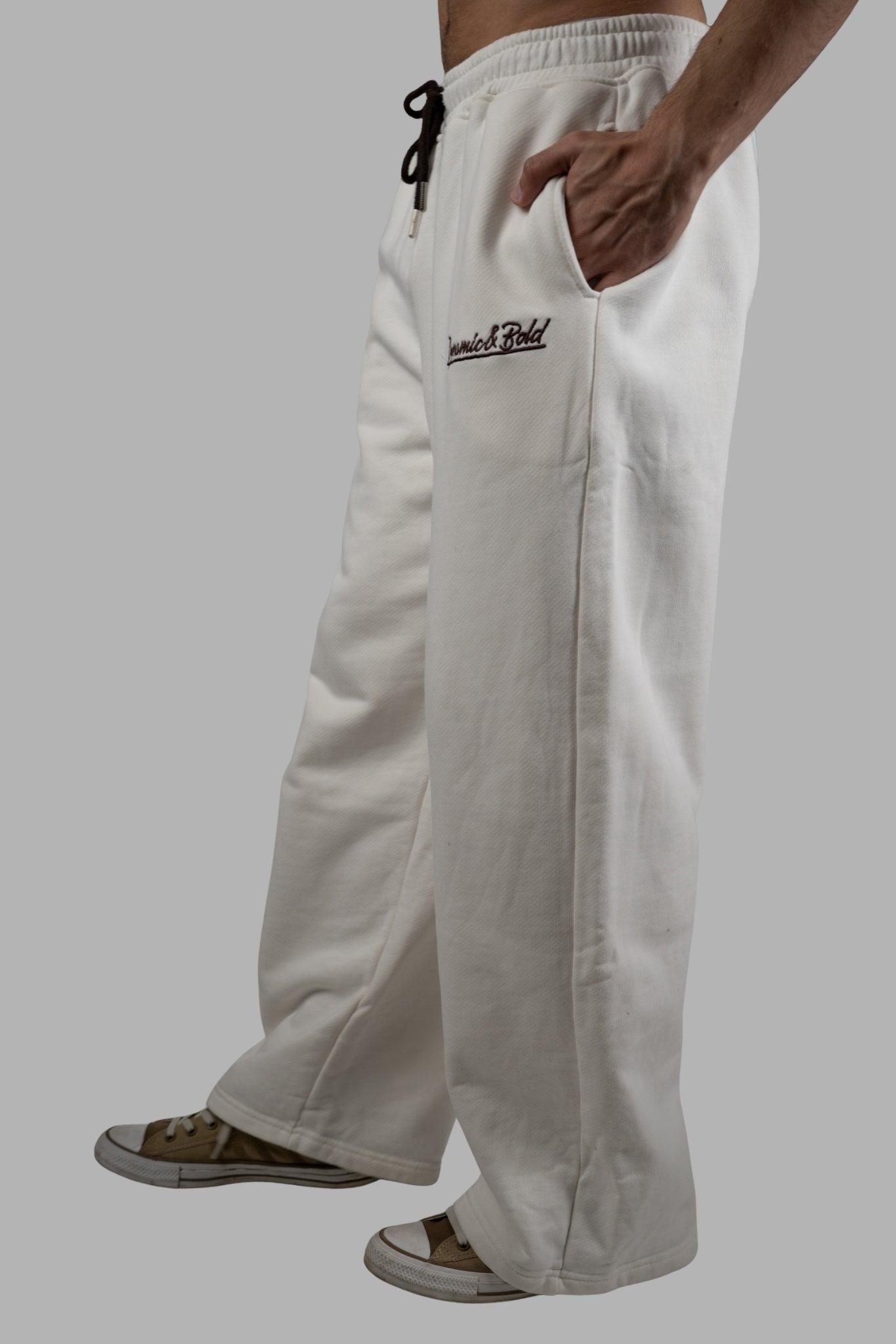 White Premium French Terry Sweatpants