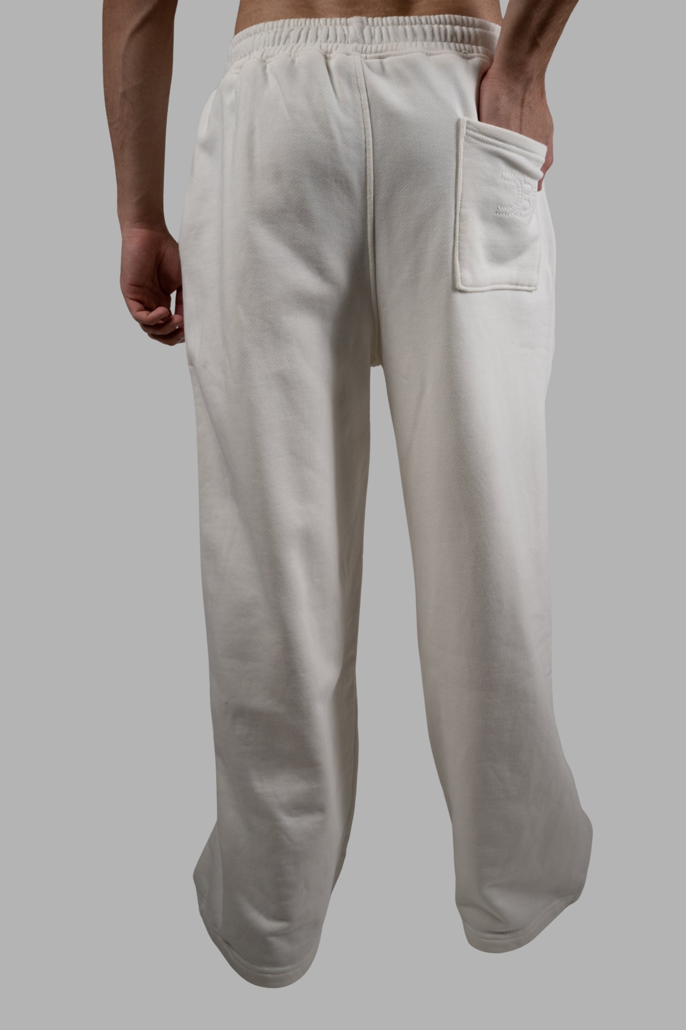 White Premium French Terry Sweatpants